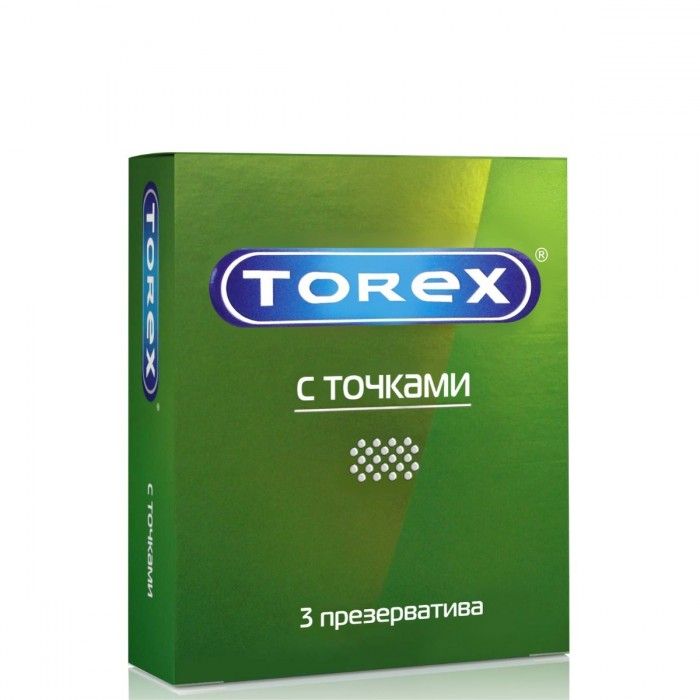 Купить Текстурированные презервативы Torex  С точками  - 3 шт. в Москве.