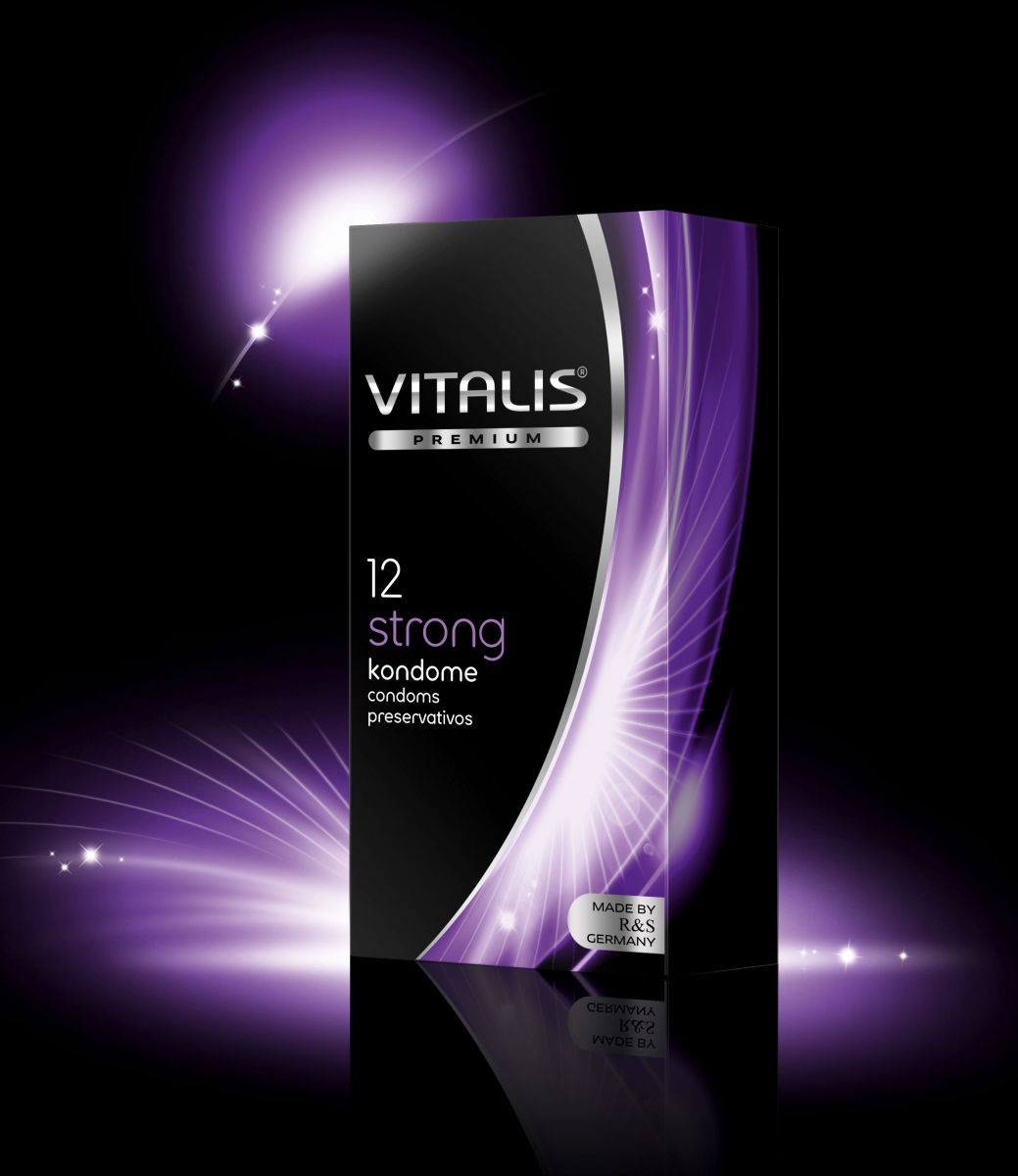 Купить Презервативы с утолщённой стенкой VITALIS premium №12 Strong - 12 шт. в Москве.