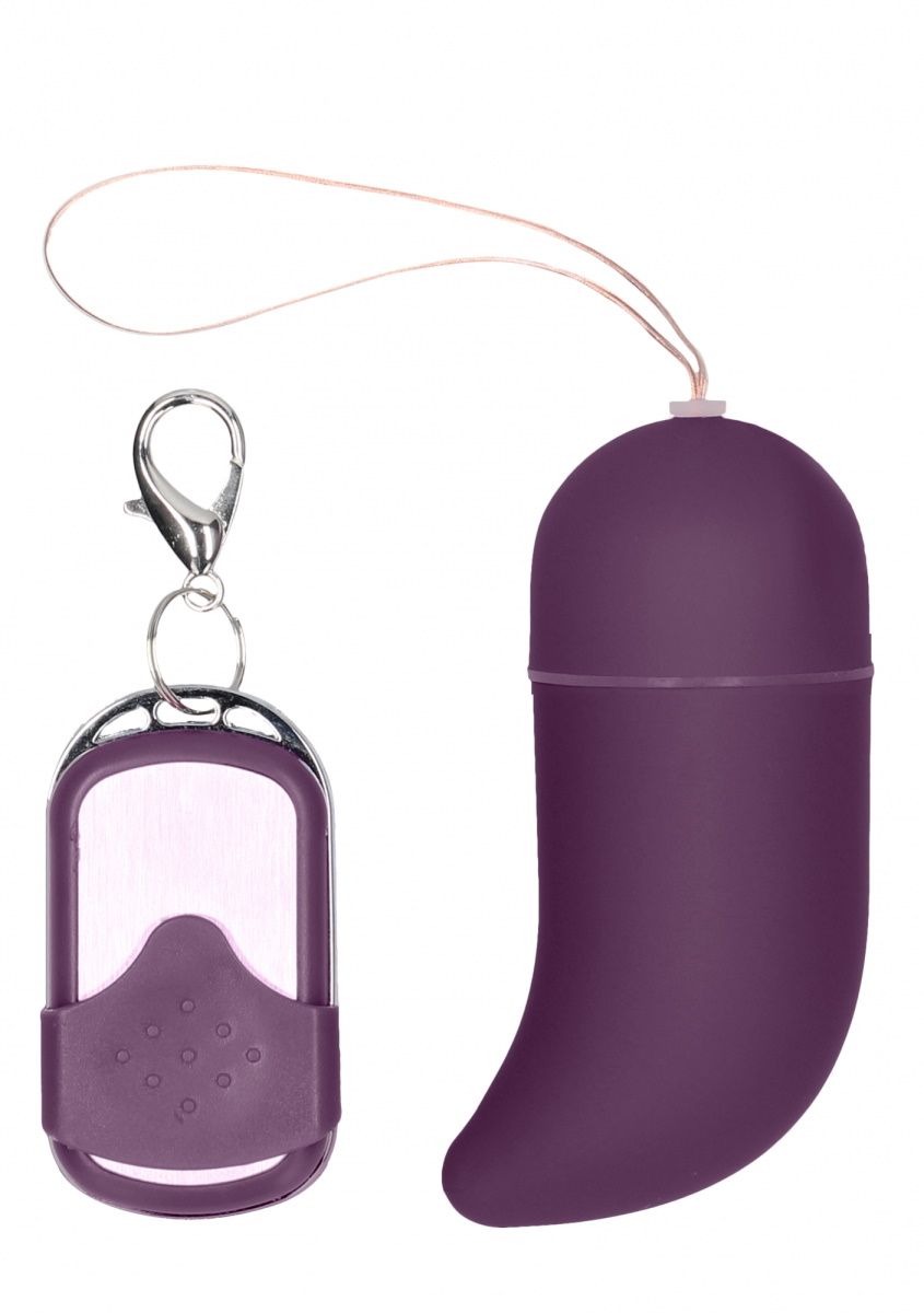 Купить Фиолетовое виброяйцо Medium Wireless Vibrating G-Spot Egg с пультом - 7,5 см. в Москве.