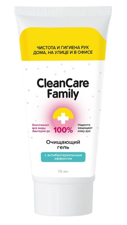 Купить Очищающий гель с антибактериальным эффектом CleanCare Family - 75 мл. в Москве.