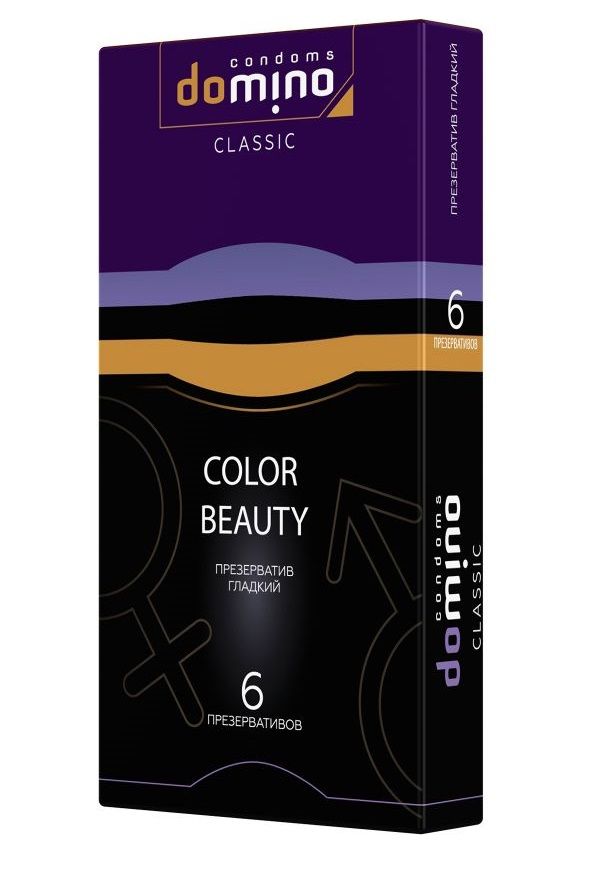 Купить Разноцветные презервативы DOMINO Colour Beauty - 6 шт. в Москве.