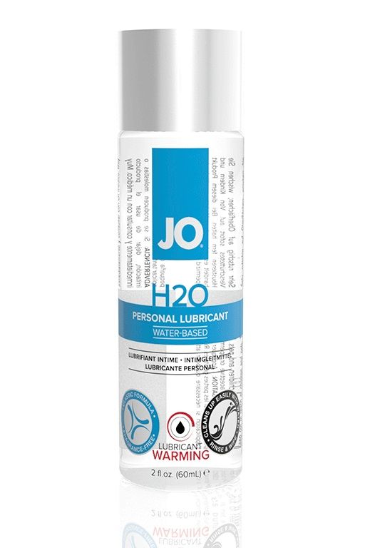 Купить Возбуждающий лубрикант на водной основе JO Personal Lubricant H2O Warming - 60 мл. в Москве.