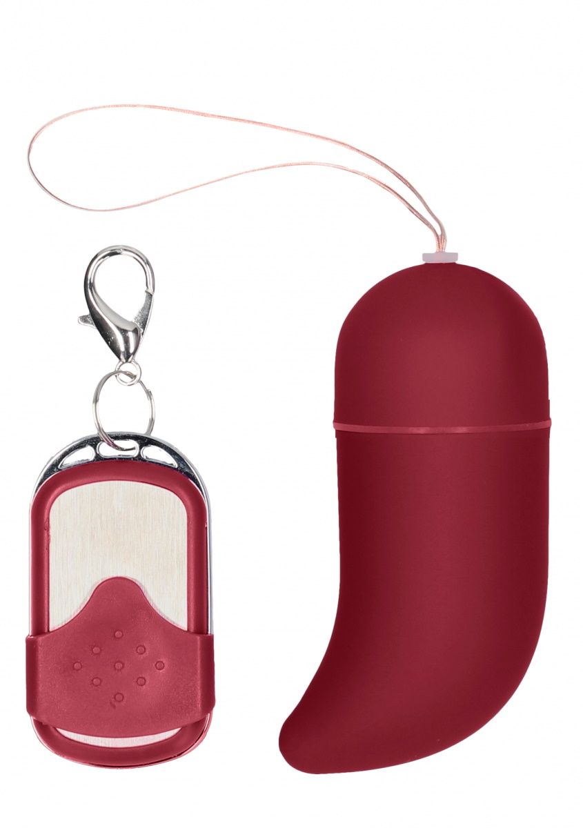 Купить Красное виброяйцо Medium Wireless Vibrating G-Spot Egg с пультом - 7,5 см. в Москве.