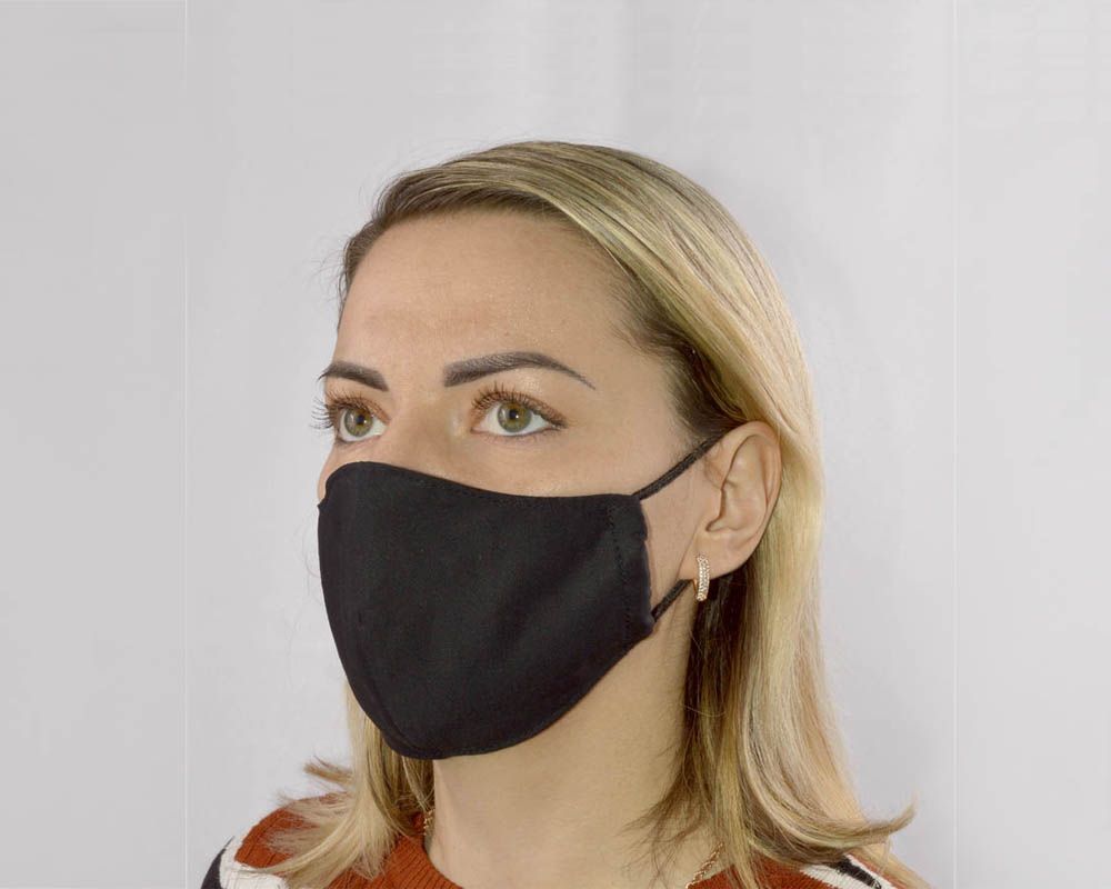 Купить Черная женская гигиеническая маска в Москве.
