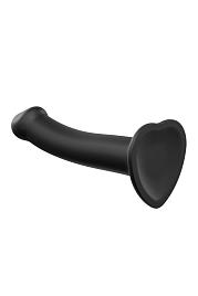 Купить Черный фаллос на присоске Silicone Bendable Dildo S - 17 см. в Москве.