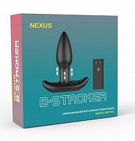 Купить Черная анальная вибропробка Nexus B-Stroker - 13 см. в Москве.