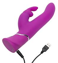 Купить Лиловый вибратор Curve Thrusting Rechargeable Rabbit Vibrator - 24,1 см. в Москве.