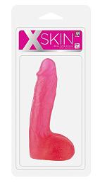 Купить Розовый фаллоимитатор XSKIN 7 PVC DONG - 18 см. в Москве.