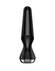 Купить Черная анальная пробка с вибрацией Satisfyer Plug-ilicious 2 - 14 см. в Москве.