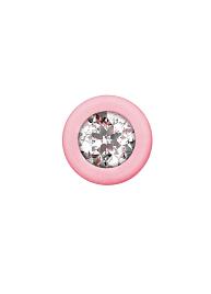 Купить Розовая анальная цепочка с кристаллом Chummy - 16 см. в Москве.