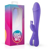 Купить Фиолетовый вибратор-кролик Trix Rabbit Vibrator - 22,5 см. в Москве.