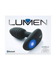 Купить Черный интерактивный вибратор OhMiBod Lumen for Kiiroo с подсветкой - 10,2 см. в Москве.