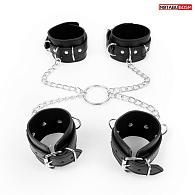 Купить Комплект наручников и оков на металлических креплениях с кольцом в Москве.