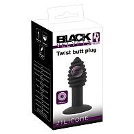 Купить Черная анальная вибропробка Twist Butt Plug - 10,7 см. в Москве.