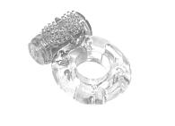 Купить Прозрачное эрекционное кольцо с вибрацией Rings Axle-pin в Москве.