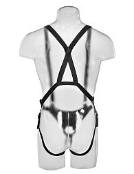 Купить Страпон-система с телесной насадкой 12  Hollow Strap-On Suspender System - 30 см. в Москве.