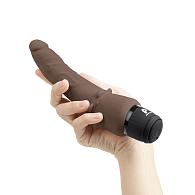 Купить Коричневый анальный вибратор 7  Slim Anal Realistic Vibrator - 20 см. в Москве.