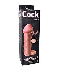 Купить Фаллоудлинитель с кольцом COCK size M - 15 см. в Москве.