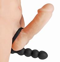 Купить Насадка для двойного проникновения Double Fun Cock Ring with Double Penetration Vibe в Москве.