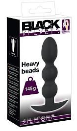 Купить Тяжелая анальная елочка Heavy Beads - 13,3 см. в Москве.