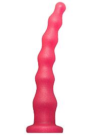 Купить Розовый удлинённый анальный стимулятор с шариками - 22 см. в Москве.