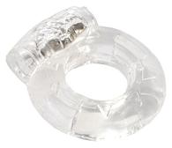 Купить Толстое прозрачное эрекционное кольцо с вибратором в Москве.