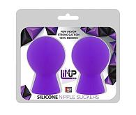 Купить Фиолетовые присоски для груди LIT-UP NIPPLE SUCKERS SMALL PURPLE в Москве.