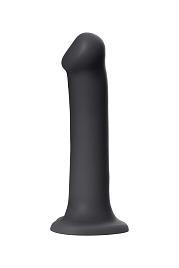 Купить Черный фаллос на присоске Silicone Bendable Dildo XL - 20 см. в Москве.