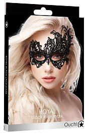 Купить Черная кружевная маска ручной работы Royal Black Lace Mask в Москве.