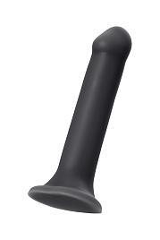 Купить Черный фаллос на присоске Silicone Bendable Dildo XL - 20 см. в Москве.