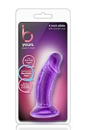 Купить Фиолетовый фаллоимитатор на присоске SWEET N SMALL 4INCH DILDO - 11,4 см. в Москве.