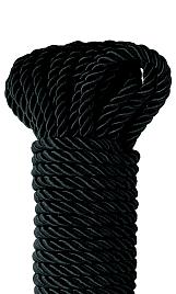 Купить Черная веревка для фиксации Deluxe Silky Rope - 9,75 м. в Москве.