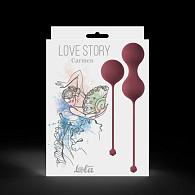 Купить Набор бордовых вагинальных шариков Love Story Carmen в Москве.