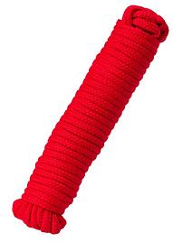 Купить Красная текстильная веревка для бондажа - 1 м. в Москве.
