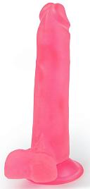 Купить Розовый фаллоимитатор-реалистик на присоске - 16,5 см. в Москве.