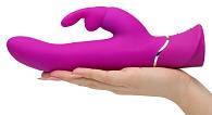 Купить Лиловый вибратор Curve Thrusting Rechargeable Rabbit Vibrator - 24,1 см. в Москве.