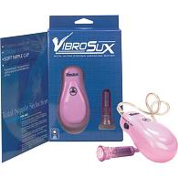 Купить Розовый вибростимулятор для сосков VibroSux в Москве.