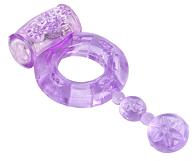 Купить Фиолетовое эрекционное кольцо с вибратором в Москве.