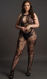 Купить Ажурный кэтсьюит Criss Cross Neck Bodystocking в Москве.