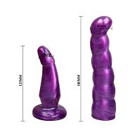 Купить Фиолетовый стапон с двумя насадками - 18 см. в Москве.