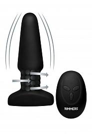 Купить Черная анальная пробка Slim R Smooth Rimming Plug with Remote - 14 см. в Москве.