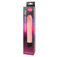 Купить Реалистичный фаллоимитатор с ротацией Realistic Cock Vibe - 23,5 см. в Москве.