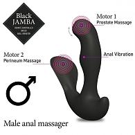 Купить Универсальный анальный массажер Black Jamba Anal Vibrator - 12 см. в Москве.