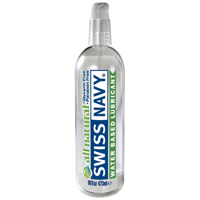 Купить Гипоаллергенный лубрикант Swiss Navy All Natural Water Base Lubricant - 473 мл. в Москве.