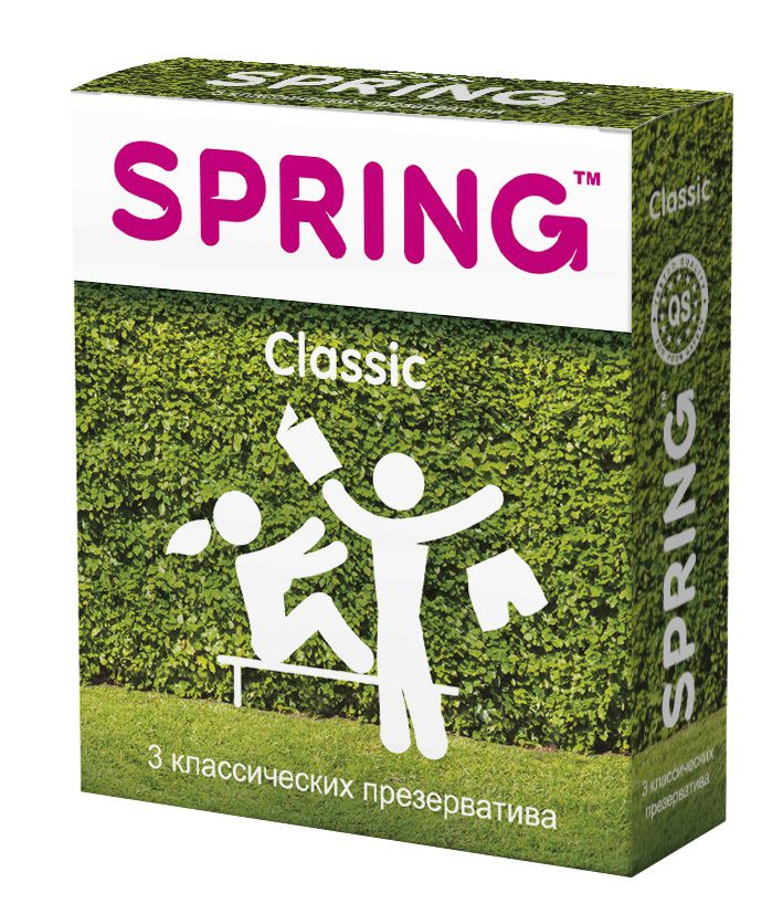 Купить Классические презервативы SPRING CLASSIC - 3 шт. в Москве.