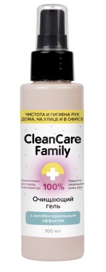 Купить Очищающий гель с антибактериальным эффектом CleanCare Family - 100 мл. в Москве.