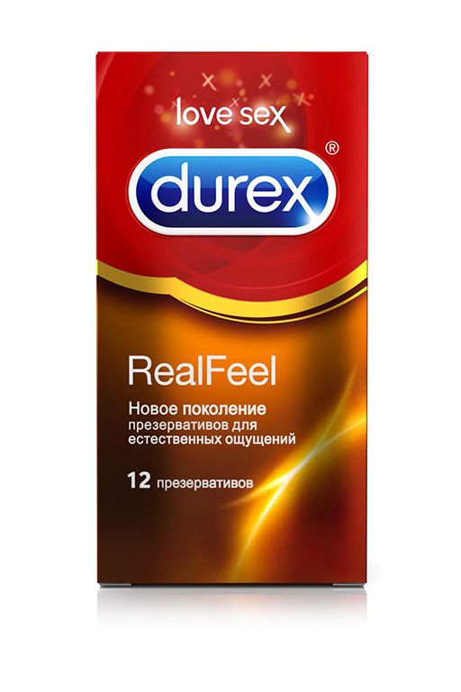 Купить Презервативы Durex RealFeel для естественных ощущений - 12 шт. в Москве.