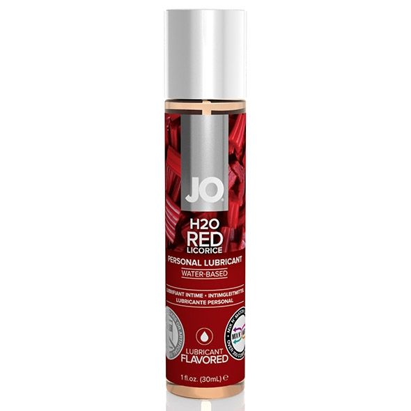 Купить Смазка с ароматом лакрицы JO H2O Flavored Red Licorice - 30 мл. в Москве.