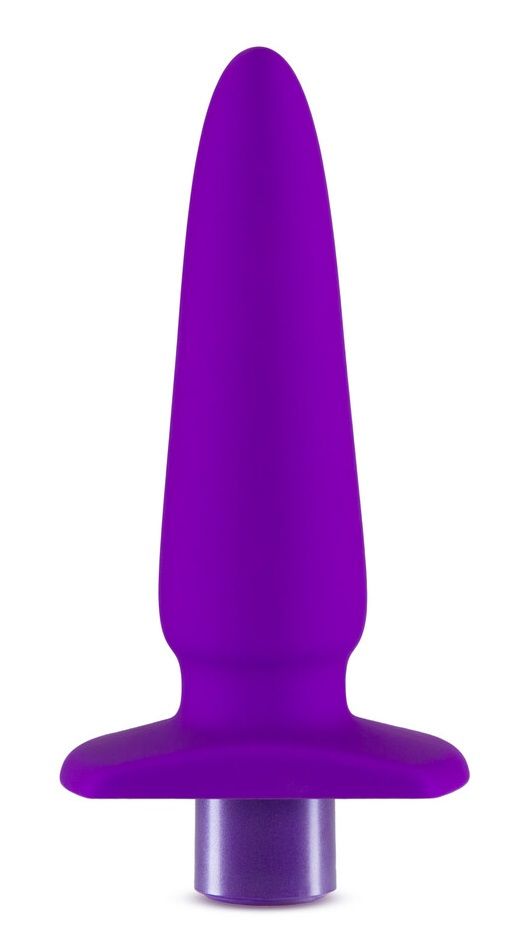 Купить Фиолетовый анальный вибромассажер B5 - 13,97 см. в Москве.