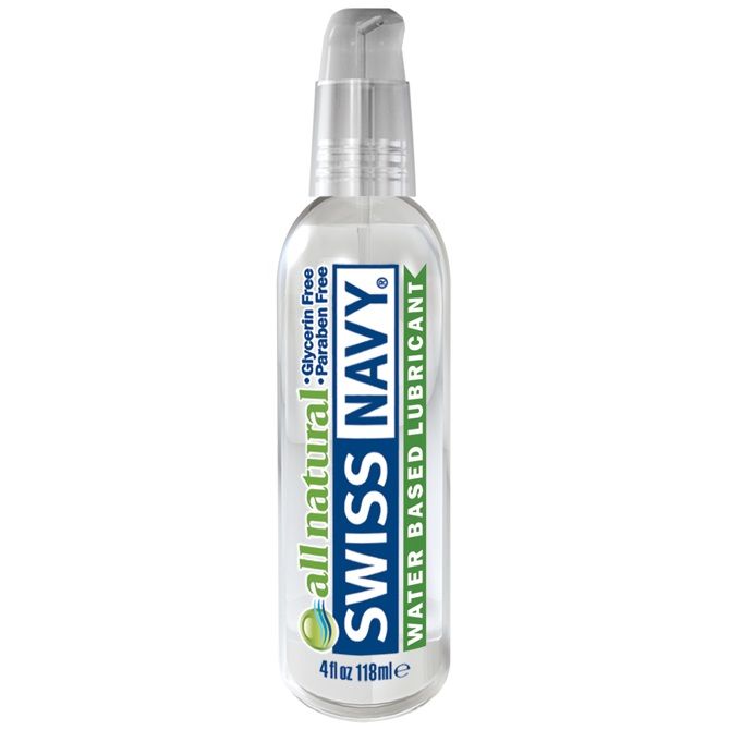 Купить Гипоаллергенный лубрикант Swiss Navy All Natural Water Base Lubricant - 118 мл. в Москве.